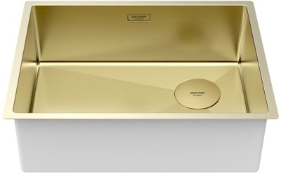 Детальное фото товара: Paulmark NEXT-SKEW 58 UNI, мойка, нержавеющая сталь, светлое золото