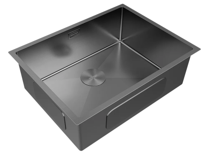Paulmark NEXT 58 UNI, мойка, вороненная сталь Детальное фото товара: Paulmark NEXT 58 UNI, мойка, вороненная сталь
