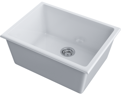 Детальное фото товара: Omoikiri Okinoshima 61-U/I-WH Glossy, мойка, керамика, белый глянцевый