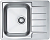 Фото товара: ALVEUS LINE 110 NAT 90 FI, мойка, нержавеющая сталь (в комплекте с сифоном 1130551)