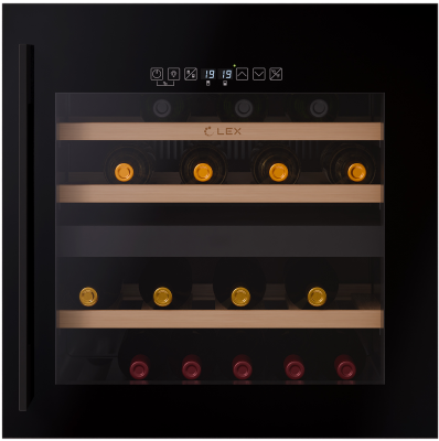LEX LWD6036BL dual zone S Детальное фото товара: LEX LWD6036BL dual zone S