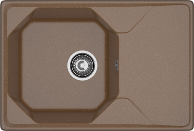 GranFest UNIQUE GF-U-740L, мойка, мрамор, терракот