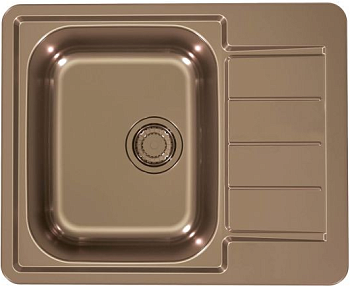 Фото товара: ALVEUS LINE MONARCH 110 COPPER, мойка, нерж.сталь, медь ( в комплекте с выпуском и сифоном)