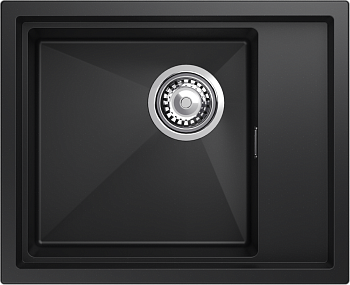 Фото товара: Rivelato NOBILE NB-544-R nero, мойка, гранит, черный
