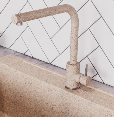 Детальное фото товара: Polygran Спика, смеситель, песочный №302