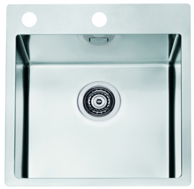 ALVEUS PURE 20 new KMB-90, мойка, нержавеющая сталь (в комплекте с сифоном 1148858)