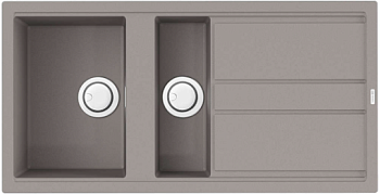 Фото товара: Omoikiri Kitagawa 100-2-GR, мойка, керамика, leningrad grey