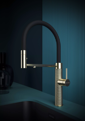 Детальное фото товара: Paulmark GANYMEDE DIAMOND, смеситель, светлое золото