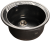 GranFest RONDO GF-R-520, мойка, мрамор, черный Детальное фото товара: GranFest RONDO GF-R-520, мойка, мрамор, черный