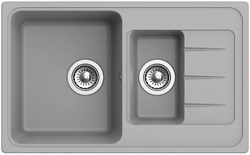 Фото товара: Ewigstein Elegant E- 60KF, мойка, гранит, серый металлик