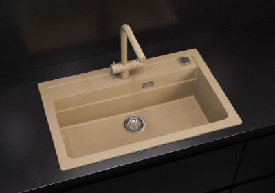 ALVEUS GRANITAL ATROX 40 BEIGE - G55, мойка, гранит, бежевый (в комплекте с сифоном 1132823) Детальное фото товара: ALVEUS GRANITAL ATROX 40 BEIGE - G55, мойка, гранит, бежевый (в комплекте с сифоном 1132823)