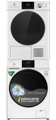 Детальное фото товара: Jacky's стирка JW F0943BTD + сушка JTD 103BHTB + соед.эл 3.0