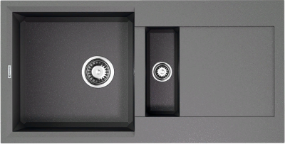 Детальное фото товара: Omoikiri Sakaime 86-2-GR, мойка, гранит, leningrad grey