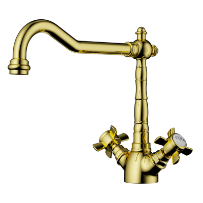 Детальное фото товара: Omoikiri Tokigawa-G, смеситель, золото