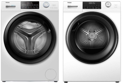 Haier стирка HW90-BP14959 + сушка HD90-A2959 + соед.эл CK-1