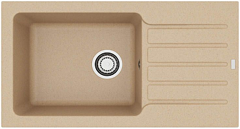 Фото товара: ALVEUS GRANITAL NIAGARA 90 G55 BEIGE, мойка, гранит, бежевый (с сифоном 1130548)