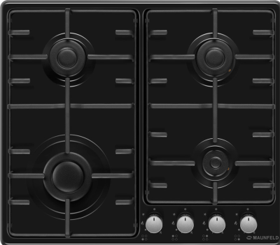 Детальное фото товара: Maunfeld EGHE.64.3STS-EB/G газовая поверхность