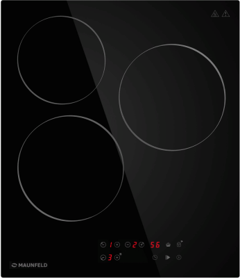 Детальное фото товара: Maunfeld CVCE453BK стеклокерамическая поверхность