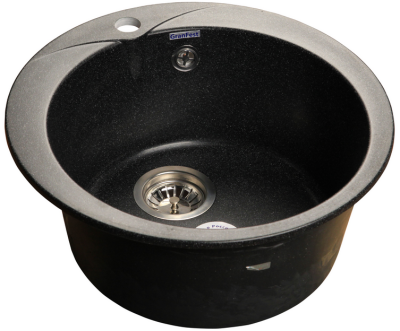 Детальное фото товара: GranFest RONDO GF-R-480, мойка, мрамор, черный