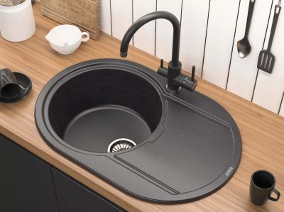 Paulmark ESSEN, смеситель, антрацит Детальное фото товара: Paulmark ESSEN, смеситель, антрацит