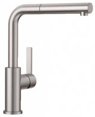 Детальное фото товара: Blanco Lanora-S, смеситель, нержавеющая сталь матовая