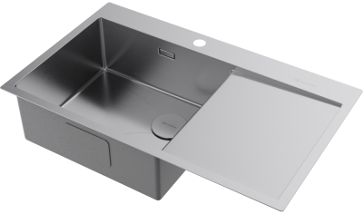 Детальное фото товара: Omoikiri Akisame 86-IN-L Side , мойка, нержавеющая сталь, чаша слева