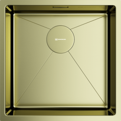 Детальное фото товара: Omoikiri Taki 44-U/IF-LG, мойка, нержавеющая сталь/светлое золото