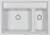 Детальное фото товара: GRANULA 7302 мойка, гранит, арктик (белый)