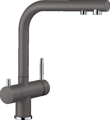 Фото товара: Blanco Fontas II, смеситель, гранит, алюметаллик