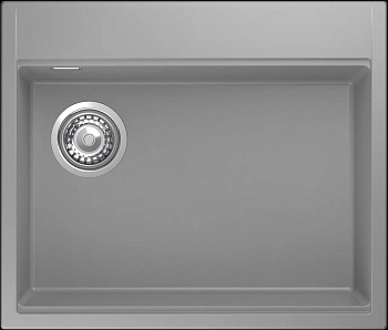 Фото товара: Rivelato TESORO TR-605-L grigio metallizz мойка, гранит, серый металлик