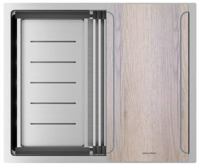 Детальное фото товара: Paulmark NEXT-MULTI SINK 54-L UNI, мойка, нержавеющая сталь брашированная