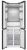 MEFERI MFR70BK TOTAL NO FROST CROSS DOOR ULTRA Детальное фото товара: MEFERI MFR70BK TOTAL NO FROST CROSS DOOR ULTRA