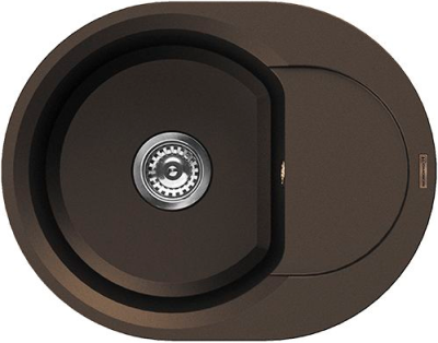 Детальное фото товара: Omoikiri Sakaime 60E-DC, мойка, гранит, темный шоколад