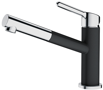 Фото товара: Franke Orbit, смеситель, гранит, хром/оникс