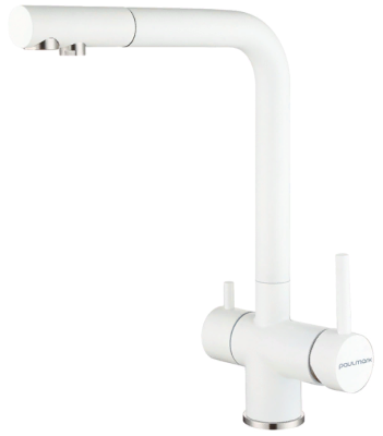 Детальное фото товара: Paulmark SKALEN, смеситель, белый матовый