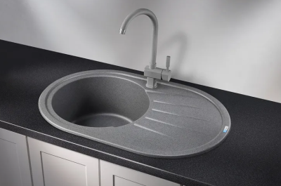 GRANULA 7601 мойка, гранит, графит Детальное фото товара: GRANULA 7601 мойка, гранит, графит