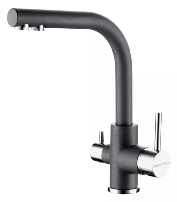 Paulmark ESSEN, смеситель, гранит, серый металлик Paulmark ESSEN, смеситель, гранит, серый металлик