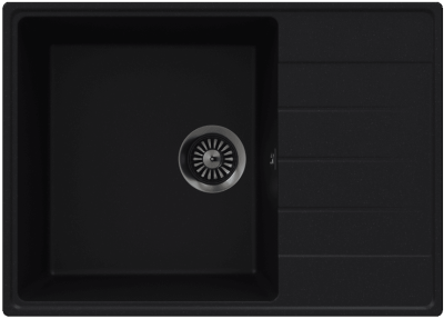 Детальное фото товара: Maunfeld Lacrima 700 MFQS-700B, мойка, гранит, черный