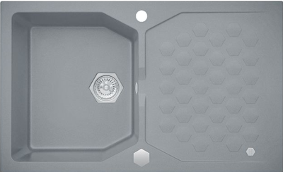 ALVEUS SENSUAL 30 GRANITAL+ STEEL-G04M, мойка, гранит, серый (в комплекте с сифоном 1101462) ALVEUS SENSUAL 30 GRANITAL+ STEEL-G04M, мойка, гранит, серый (в комплекте с сифоном 1101462)