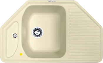 Zigmund & Shtain ECKIG 800, мойка, молодое шампанское   Фото товара: Zigmund & Shtain ECKIG 800, мойка, молодое шампанское