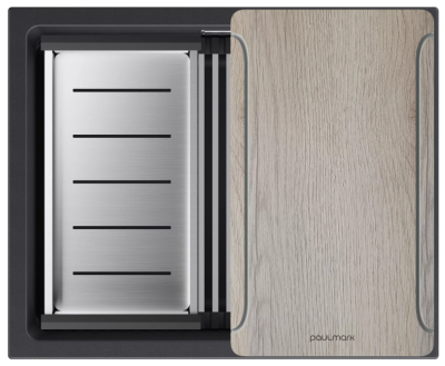 Детальное фото товара: Paulmark LUMI-MULTI SINK 55 UNI, мойка, гранит, черный