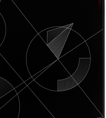 Детальное фото товара: Krona FIDATO 45 BL стеклокерамическая поверхность