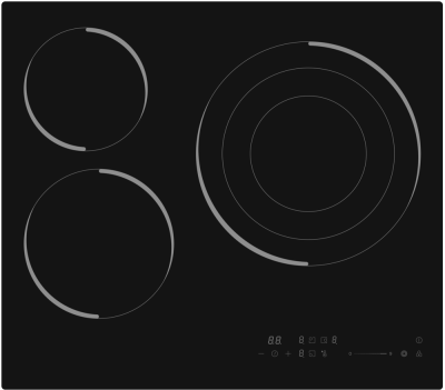 Детальное фото товара: EXITEQ EXH- 516СB стеклокерамическая поверхность