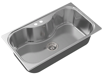 Фото товара: Oulin OL-330(F&P), мойка, нержавеющая сталь сатин