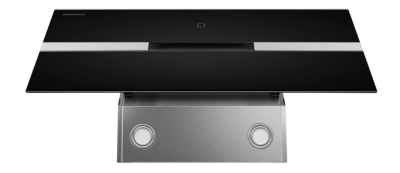 Детальное фото товара: Maunfeld MERSEY 90 нержавеющая сталь/черное стекло