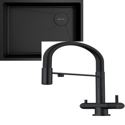 Детальное фото товара: Omoikiri Taki 54-U/IF-GB Side SF + Kanto GB графит