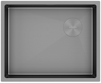 Фото товара: Paulmark NEXT-SKEW 54 UNI, мойка, нержавеющая сталь, матовый серый