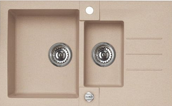 Фото товара: ALVEUS ROCK 70 GRANITAL BEIGE-G55, мойка, гранит, бежевый (с сифоном 1105299)