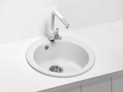 Детальное фото товара: ALVEUS NIAGARA 10 GRANITAL ARCTIC-G11, мойка, гранит, белый (с сифоном 1105296)