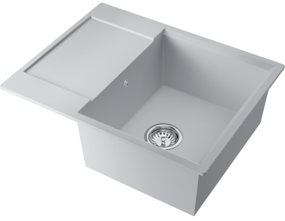 Omoikiri Daisen 65-WH, мойка, гранит, белый Детальное фото товара: Omoikiri Daisen 65-WH, мойка, гранит, белый